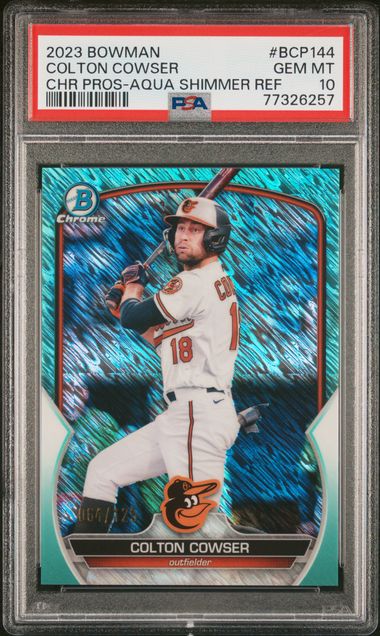 2020 Seth Beer Bowman Chrome PROSPECTS AQUA SHIMMER REFRACTOR 023/125