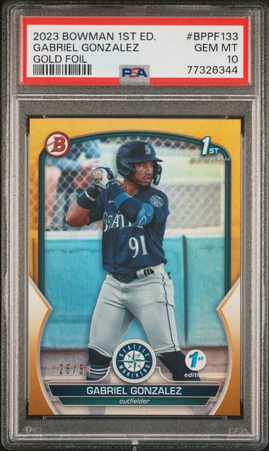 Oscar Gonzalez 2023 Topps Baseball 1st Edition Rookie Card RC #119