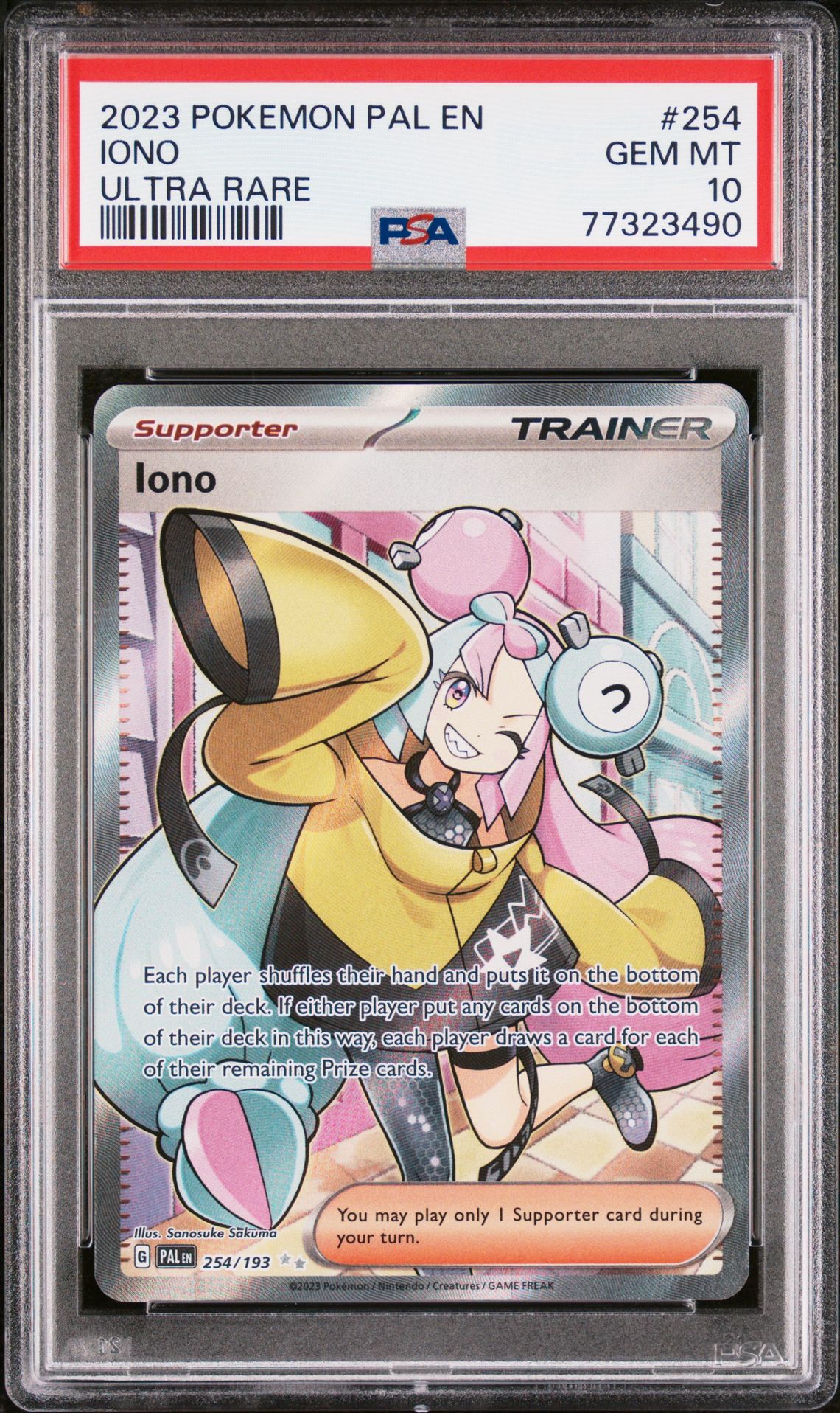2023 Pokemon POKEMON PAL EN-PALDEA EVOLVED ULTRA RARE #254 Iono front