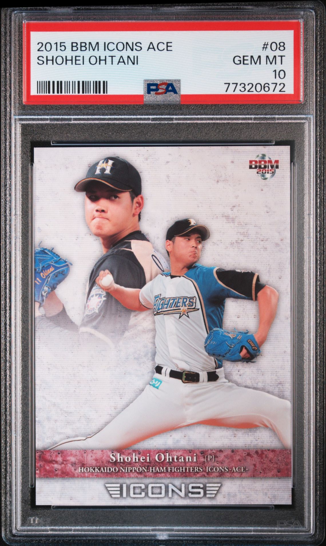 2015 BBM #08 Shohei Ohtani front