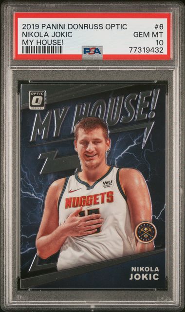 2019 Panini Donruss Optic My House! #6 Nikola Jokic PSA 10 on