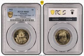 2022 $1 Great Aussie Coin Hunt - 'F' Farmers MS65