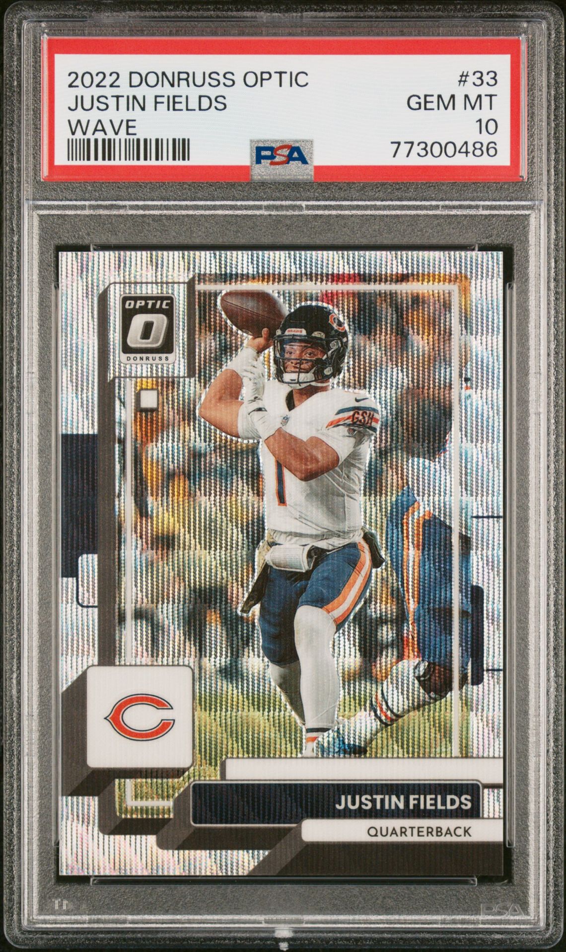 2022 Panini PANINI DONRUSS OPTIC PINK VELOCITY #33 Justin Fields front
