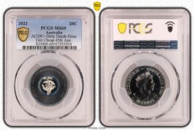 2021 20C AC/DC- Dirty Deeds Done Dirt Cheap 45th Ann MS69