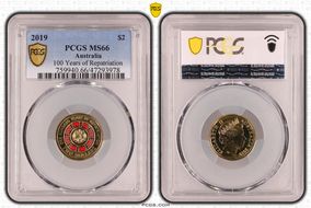 2019 $2 100 Years of Repatriation Colorized MS66