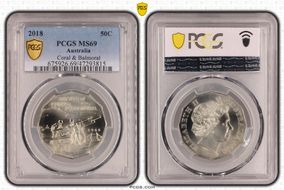 2018 50C Coral & Balmoral MS69