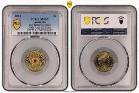 2018 $2 In Flanders Fields Colorized 30th Ann. $2 Coin MS67
