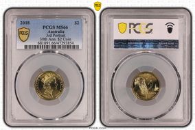 2018 $2 3rd Portrait 30th Ann. $2 Coin MS66
