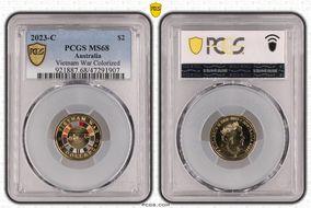 2023-C $2 Vietnam War Colorized MS68