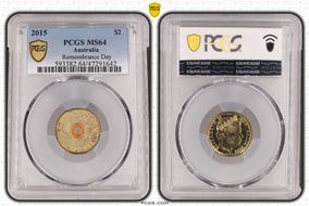 2015 $2 Remembrance Day Colorized In Flanders Fields MS64