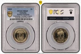 2023 $1 Western Bulldogs Australian Football League MS65