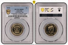 2023 $1 Geelong Cats Australian Football League MS65