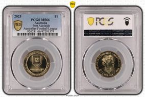 2023 $1 Port Adelaide Australian Football League MS66