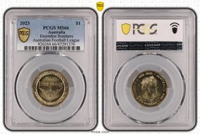 2023 $1 Essendon Bombers Australian Football League MS66