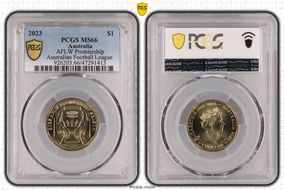 2023 $1 AFLW Premiership Australian Football League MS66