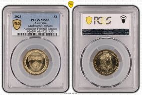 2023 $1 Melbourne Football Club MS65