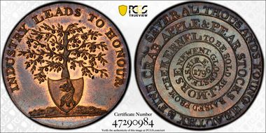 1796 Tk 1/2D DH-64 Gloucestershire, Newent MS64RB