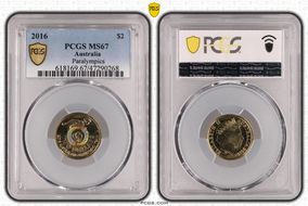 2016 $2 Paralympics Colorized MS67