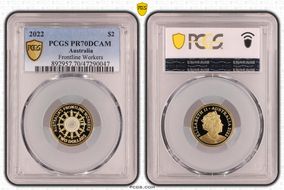 2022 $2 Frontline Workers PR70DCAM