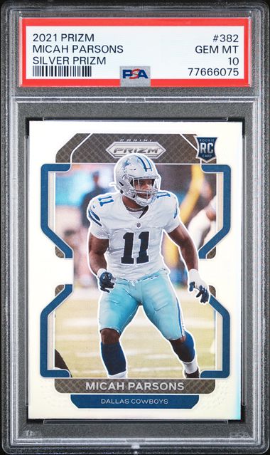 Micah Parsons Dallas Cowboys Autographed 2021 Panini Phoenix