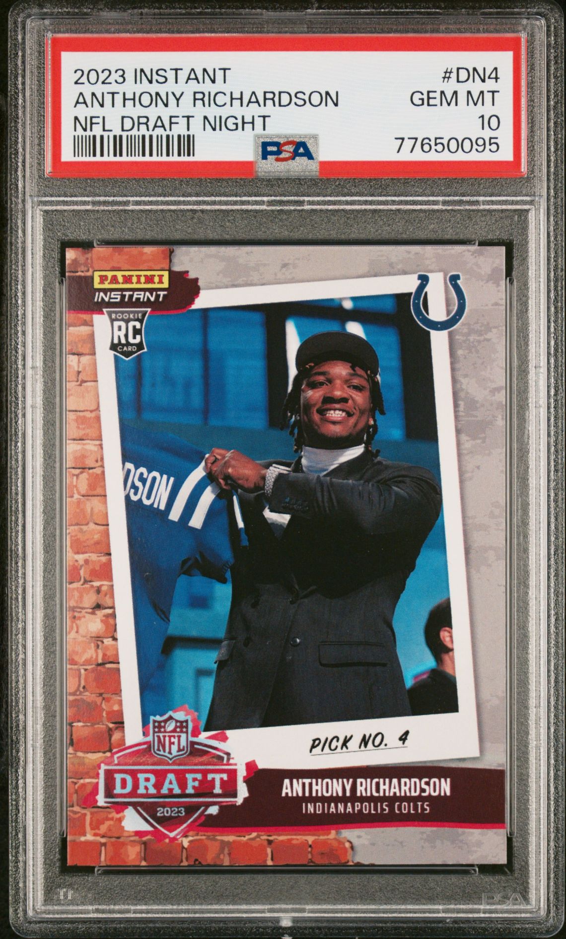 2023 Panini PANINI INSTANT NFL DRAFT NIGHT #DN4 Anthony Richardson front