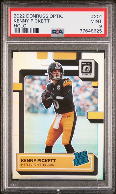 2022 Panini Donruss Optic Kenny Pickett #201 (Holo) Mint 9 front