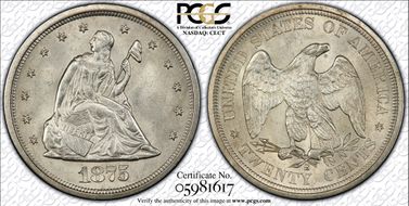 1875-S 20C MS65