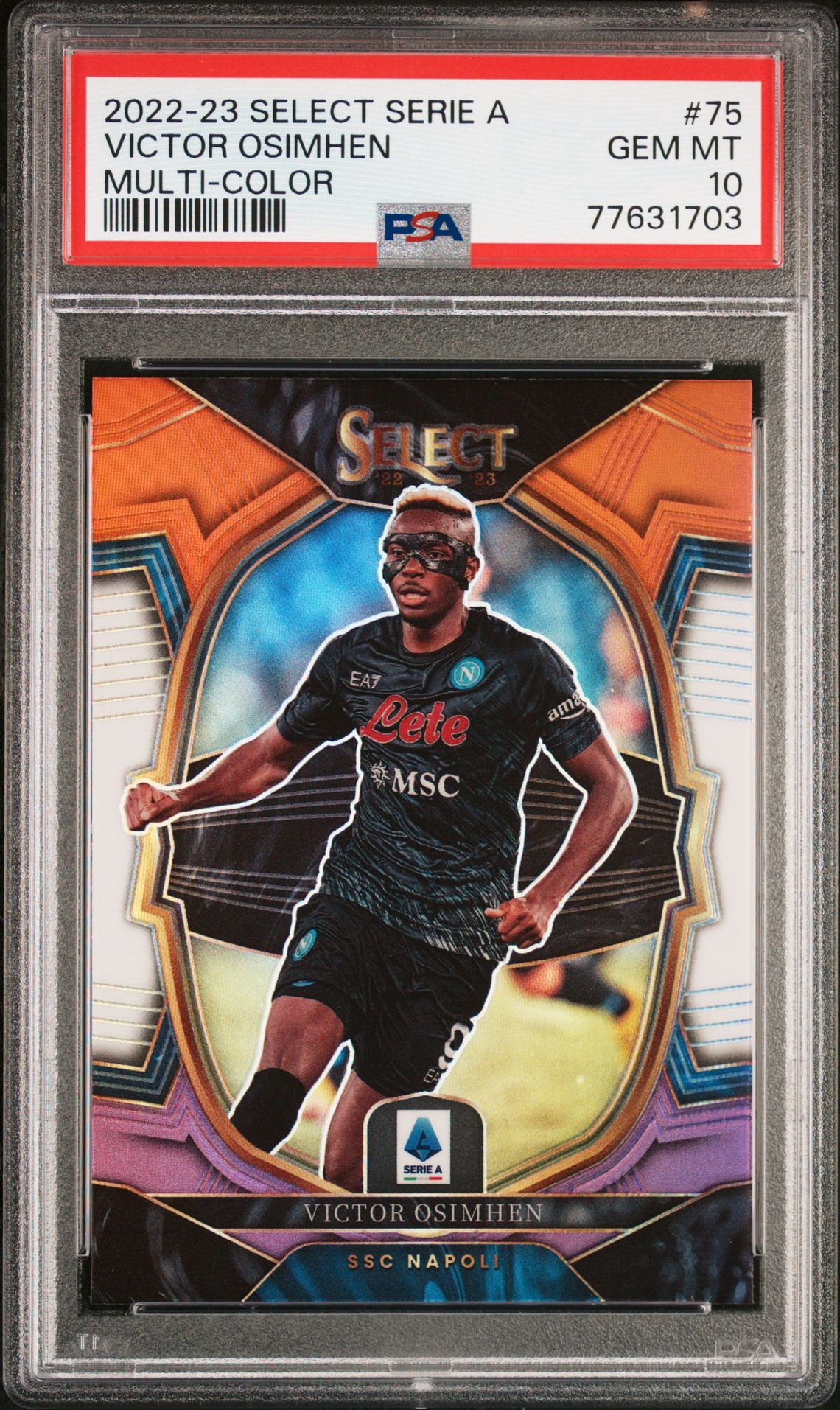 2022-23 Panini Select Serie A Victor Osimhen #75 (Multi-Color) Gem Mt 10 front