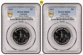 2015 20C Henry Parkes MS69