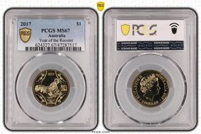 2017 $1 Year of the Rooster MS67