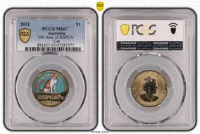 2021 $1 150 Ann. of RSPCA Cat MS67