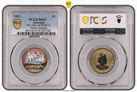 2021 $1 150 Ann. of RSPCA Farm Animals MS67