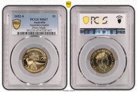 2022-S $1 Australovenator Privy Mark MS67