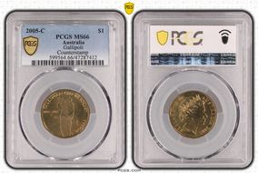 2005-C $1 Gallipoli Counterstamp MS66