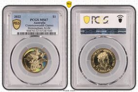 2022 $1 Commonwealth Games Birmingham Al-Br MS67