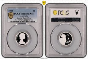 2006 $2 Young Bust Silver PR69DCAM