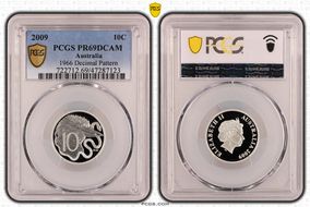 2009 10C 1966 Decimal Pattern PR69DCAM