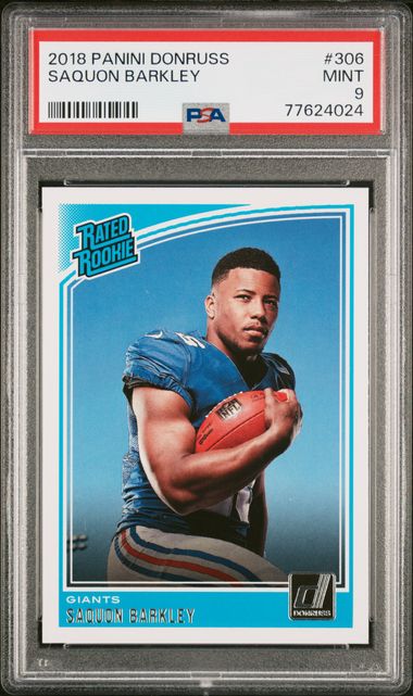 : 2018 Panini Elite Draft Picks #105 Saquon Barkley