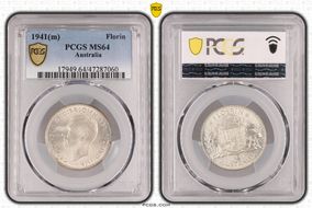 1941(m) Florin KM-40  Ag MS64