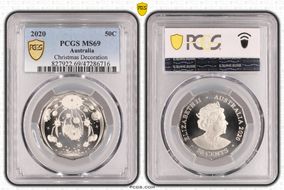 2020 50C Christmas Decoration MS69