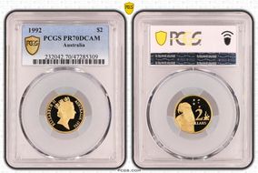 1992 $2 PR70DCAM