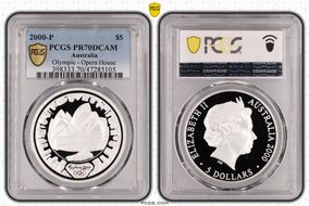 2000-P $5 Olympic - Opera House PR70DCAM