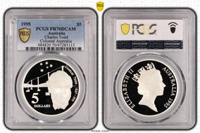 1995 $5 Charles Todd Colonial Australia PR70DCAM