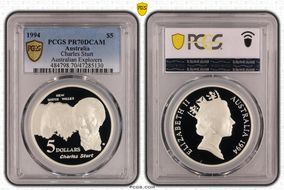 1994 $5 Charles Sturt Australian Explorers PR70DCAM