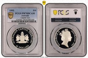 1993 $10 Capital Terr. PR70DCAM