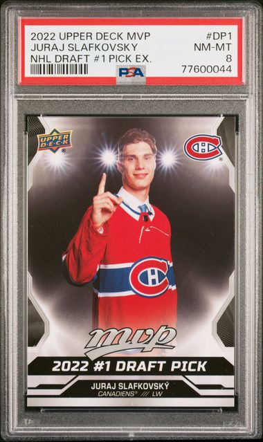 Custom 2022 NHL DRAFT 1st Pick Juraj Slafkovsky Rookie Card 