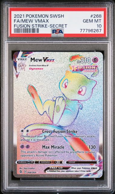 Pokemon mew v good max Psa lot