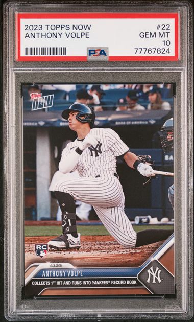 2023 Topps Now #22 Anthony Volpe PSA 10 on Goldin Marketplace