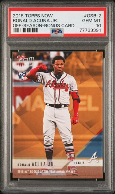 2018 Topps Now Off-Season Bonus Card Osb-2 Ronald Acuna Jr. Rookie