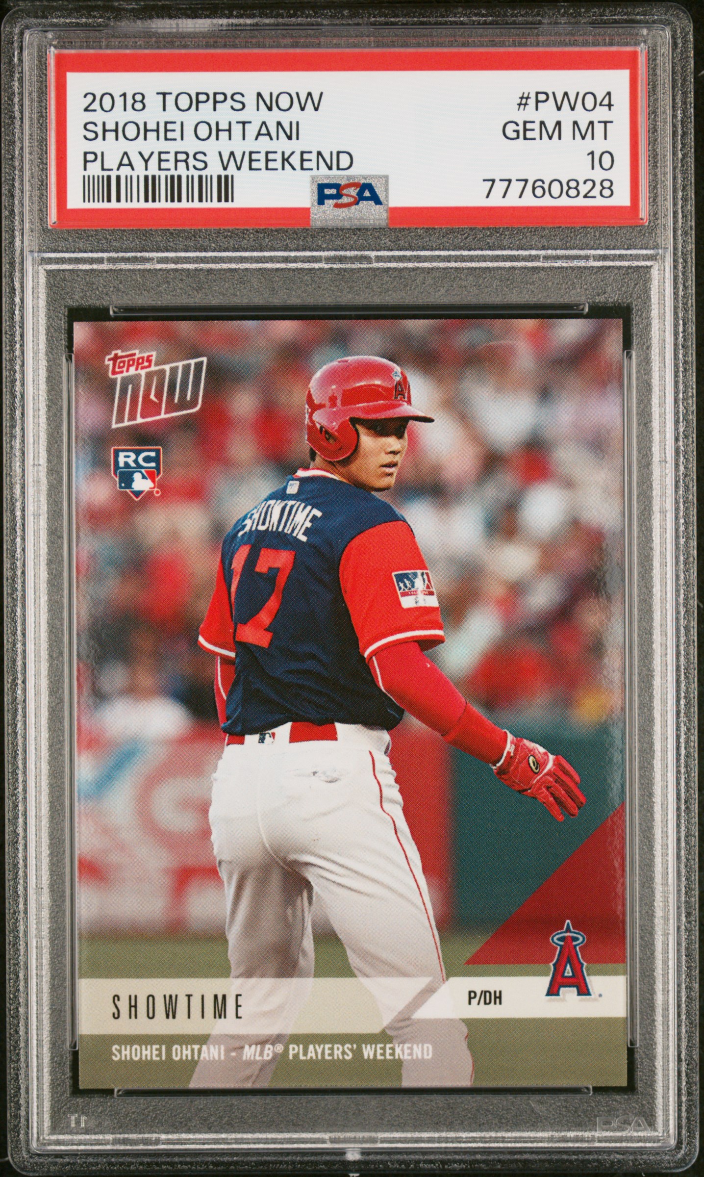 2018 Topps Now Players Weekend #PW04 Shohei Ohtani Rookie Card – PSA GEM MT 10